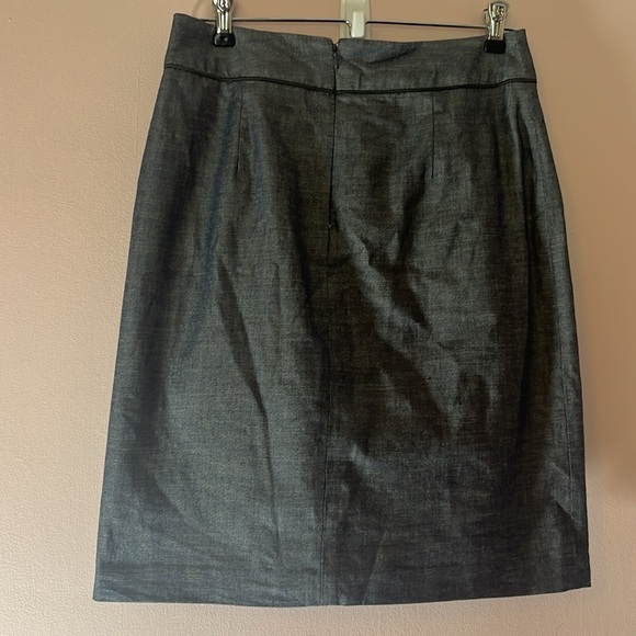 Anthropologie Idra knee length skirt back zip 100% cotton fully lined - Picture 3 of 6